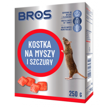 Kostka na myszy i szczury, 250 g - Bros